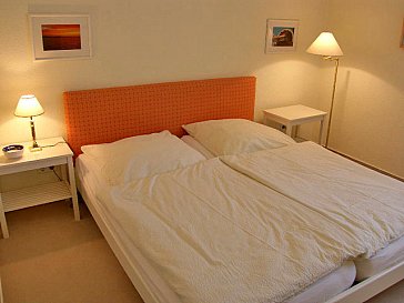 Ferienwohnung in Hörnum - Kleineres Schlafzimmer mit Doppelbett