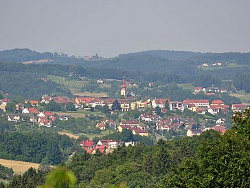 Ferienhaus in Kirchberg an der Raab - Kirchberg an der Raab vom Lormanberg gesehen