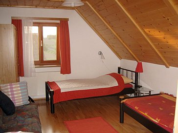 Ferienwohnung in Großsteinbach - Das Schlafzimmer mit 2 Einzelbetten