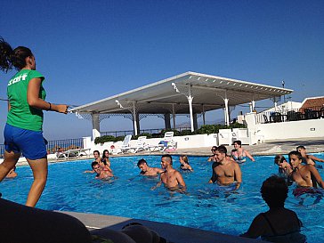 Ferienhaus in San Giorgio di Gioiosa Marea - Gymnastik im Pool