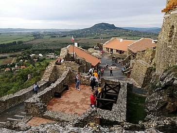 Ferienwohnung in Gyenesdiás - Panorama aus Burg Szigliget