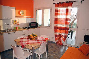 Ferienwohnung in Sciacca - Wohnraum - Küche