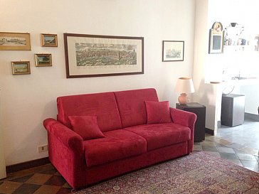 Ferienwohnung in Rom - Ausziehbares Sofa im Wohnzimmer