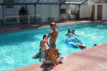 Ferienwohnung in Natz-Schabs - Unser überdachtes Schwimmbad