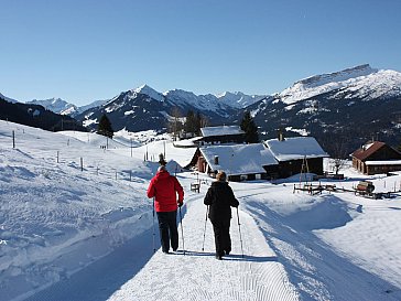 Ferienwohnung in Fischen im Allgäu - Winterwandern in den allgäuer Bergen