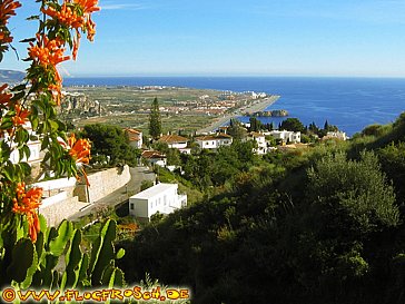 Ferienhaus in Salobreña - Blick zum Strand
