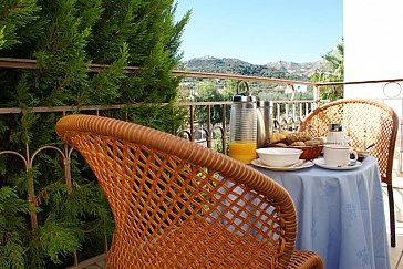 Ferienhaus in Aegion-Longos - Maisonette NEFEL, Balkon mit schöne Sicht