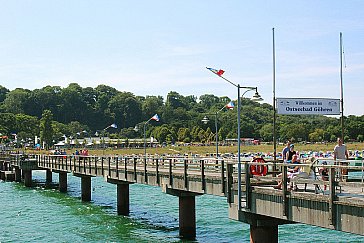 Ferienwohnung in Göhren - Blick von der Seebrücke Göhren auf den Badestran