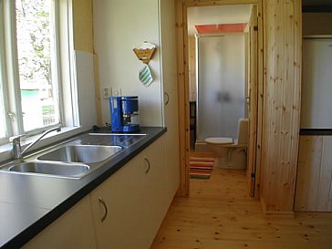 Ferienhaus in Västra Torup - Küche mit Dusche/WC