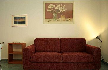 Ferienwohnung in San Vincenzo - Schlafsofa für 2 Personen im Wohnraum