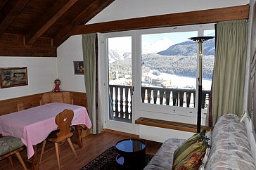 Ferienwohnung in St. Moritz - Wohnzimmer