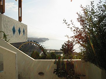 Ferienwohnung in Mirtos - Teilansicht vom Balkon