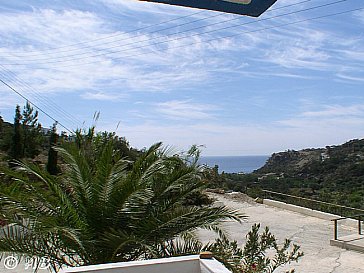 Ferienhaus in Agia Fotia - Aussicht auf das Meer
