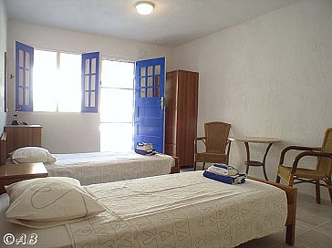 Ferienhaus in Agia Fotia - Das Studio hat zwei Einzelbetten
