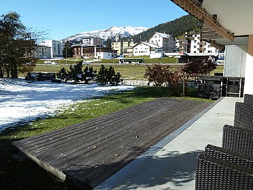 Ferienwohnung in Davos - Ausblick Frühling