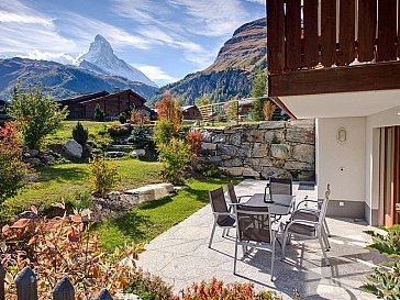Ferienwohnung in Zermatt - Terrasse
