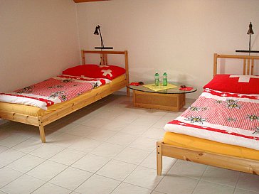 Ferienwohnung in Wangenried - Schlafzimmer mit 2 Einzelbetten