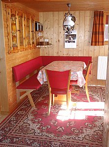 Ferienwohnung in Leukerbad - Wohnküche parterre