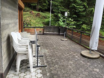 Ferienhaus in Davos - Grosse Terasse
