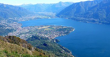 Ferienwohnung in Ascona - Blick auf den Lago-Maggiore