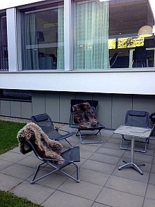 Ferienwohnung in Andermatt - Terrasse