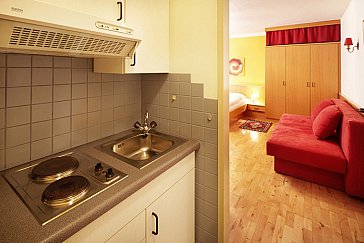 Ferienwohnung in Bad Schallerbach - Doppelzimmer mit Küchenblock - Typ A1