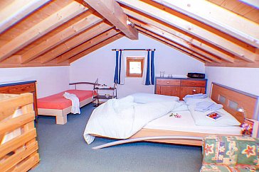 Ferienwohnung in Samnaun-Compatsch - Schlafzimmer Obergeschoss