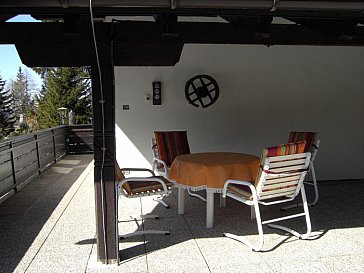 Ferienwohnung in Karersee-Welschnofen - Sehr grosse Terrasse