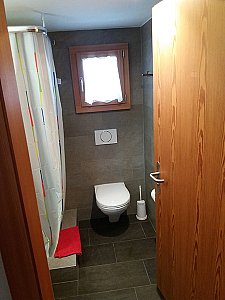 Ferienwohnung in Reckingen - WC Dusche unten
