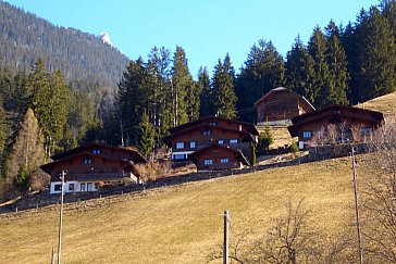Ferienhaus in Sankt Stephan - Blick vom Tal auf Chalet Zelgbach