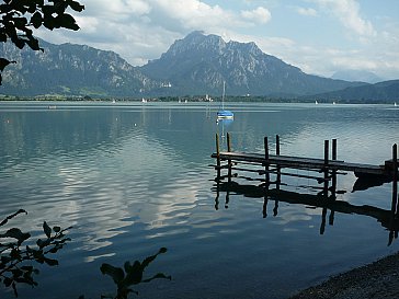 Ferienwohnung in Rieden am Forggensee - Forggensee und Berge