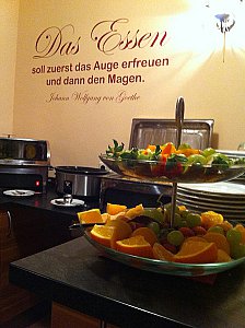 Ferienwohnung in Königstein - Frühstücksbuffet