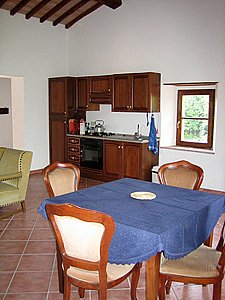 Ferienhaus in Montieri - Die Wohnküche vom Fienile 2