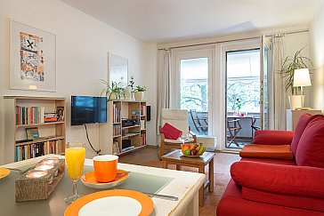 Ferienwohnung in Dresden - Wohnzimmer dieser Ferienwohnung im Stadtzentrum