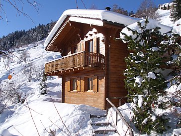Ferienhaus in Hérémence-Les Masses - Chalet Salomon im Winter