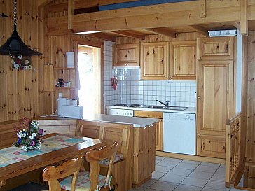 Ferienhaus in Hérémence-Les Masses - Küche und Wohnraum