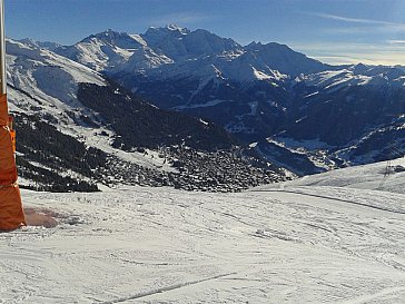 Ferienwohnung in Verbier - Blick von Savolères auf die Alpen