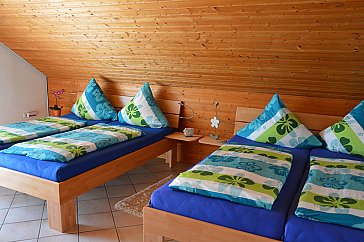 Ferienwohnung in Rust - Wohn-Essbereich mit zwei Doppelbetten