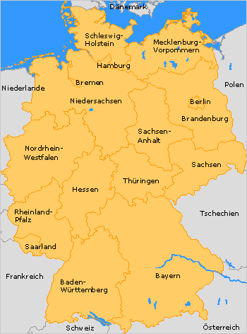 Klicken Sie links in der Liste auf die entsprechende Region