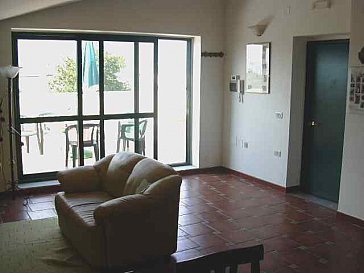 Ferienwohnung in San Felice a Cancello - Vom Wohnzimmer zur Terrasse