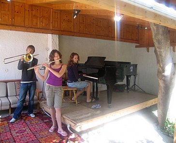 Ferienwohnung in Selianitika - Konzertflügel im Musikpavilon