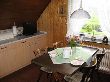 Ferienwohnung in Galmsbüll - Küche mit Sitzecke