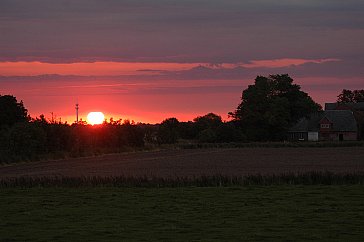 Ferienwohnung in Galmsbüll - Blick zum Sonnenaufgang