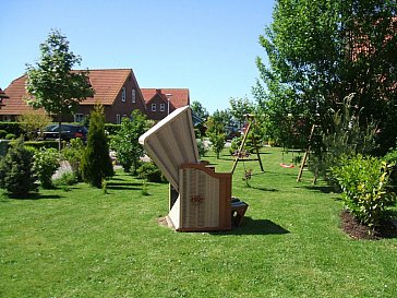 Ferienhaus in Krummhörn-Hamswehrum - Strandkorb