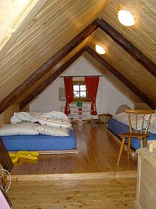 Ferienhaus in Ebene Reichenau - Die Schlafmöglichkeiten im Dachgeschoss
