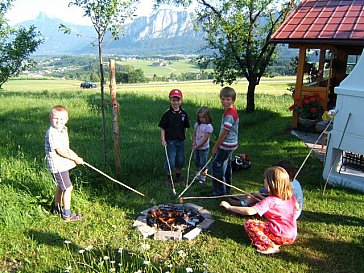 Ferienwohnung in Mondsee - Drei Schneemänner