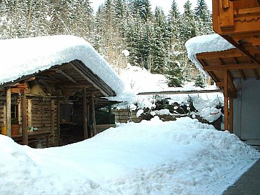 Ferienwohnung in Fügen - Garten im Winter