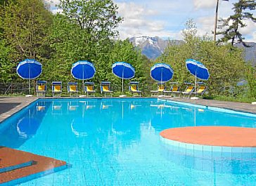 Ferienwohnung in Vira-Gambarogno - Das Schwimmbad (20x8m)