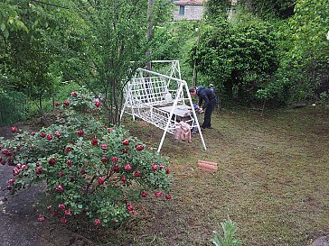 Ferienhaus in Peristera - Der Vorhof im Haus Filokalon