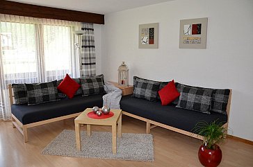 Ferienwohnung in Saas-Grund - Wohnzimmer